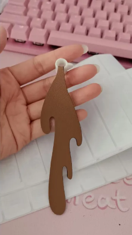 Creative Coffee Bookmark featuring a stylish and cute coffee motif in brown, perfect for book lovers.
